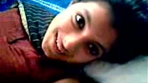 A college student in an Indian sex scandal having hot sexual intercourse with her brother’s friend.