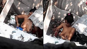 Secret stills of my neighbour’s wife in the bathtub.