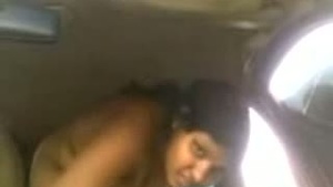 An explicit scene of a maid with large breasts having sex with a homeowner on the roof of the car.