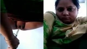 Young gorgeous Indian woman masturbates and has great sex