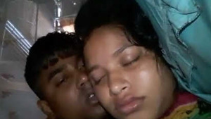 Steamy video of hot couple, Desi, having sex at night.