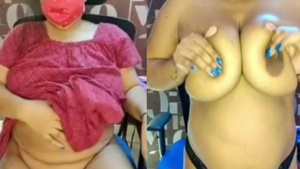 Here is a private showing of a busty, slightly heavy bhabhi.