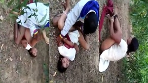 Three woman enjoy hot outdoor sex in Bihari MMS video