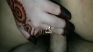 The first sexual experience of a desi Mehendi bride on her husband’s big black dick