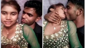 Beautiful college girl and village lover in hot intimacy