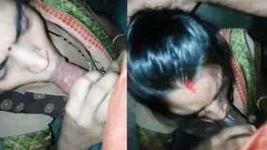 Hot homemade video of a farm girl giving a blowjob to her neighbor's husband.