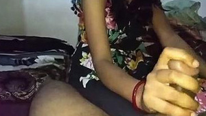 Sex hungry housewife rides her husband in reverse cowgirl position.