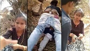 Village lovers caught on camera in hot and steamy scene